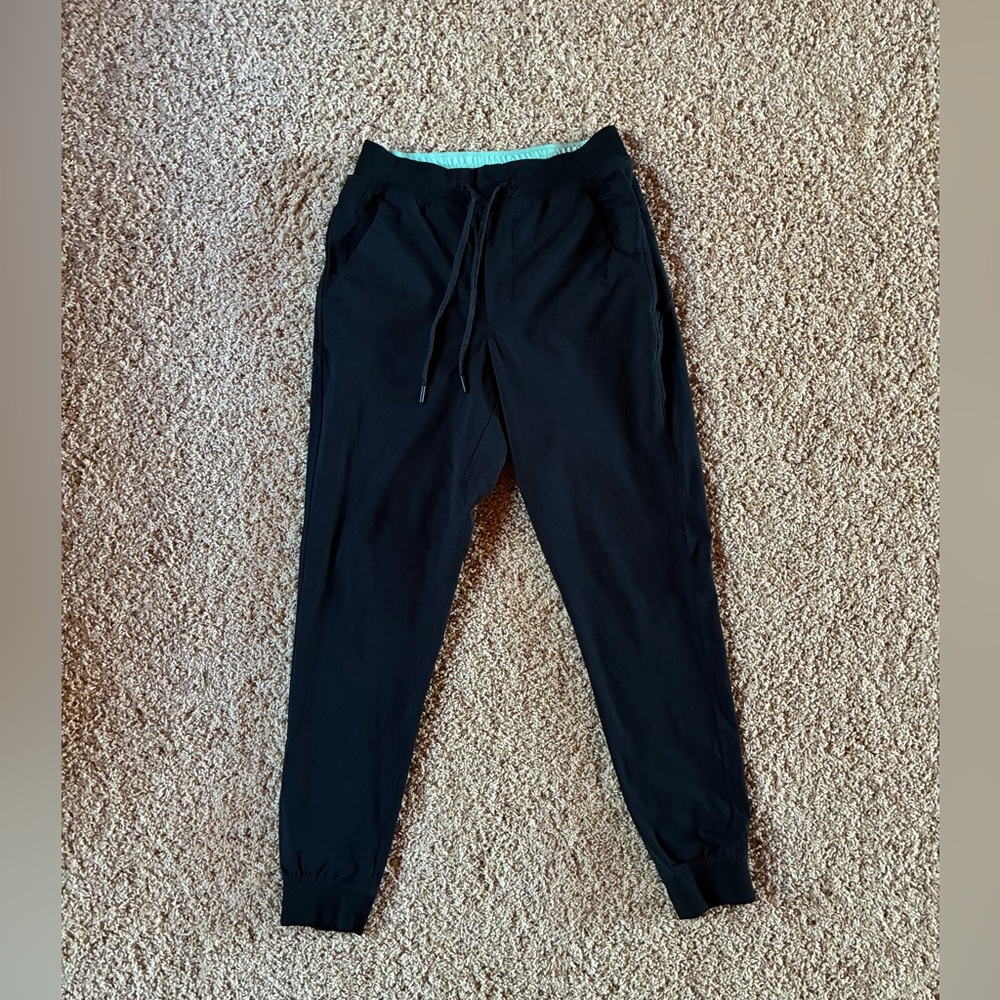 Birddogs Men’s Joggers Wayne Regretskys? Pants Zipper Pockets Black Size MEDIUM